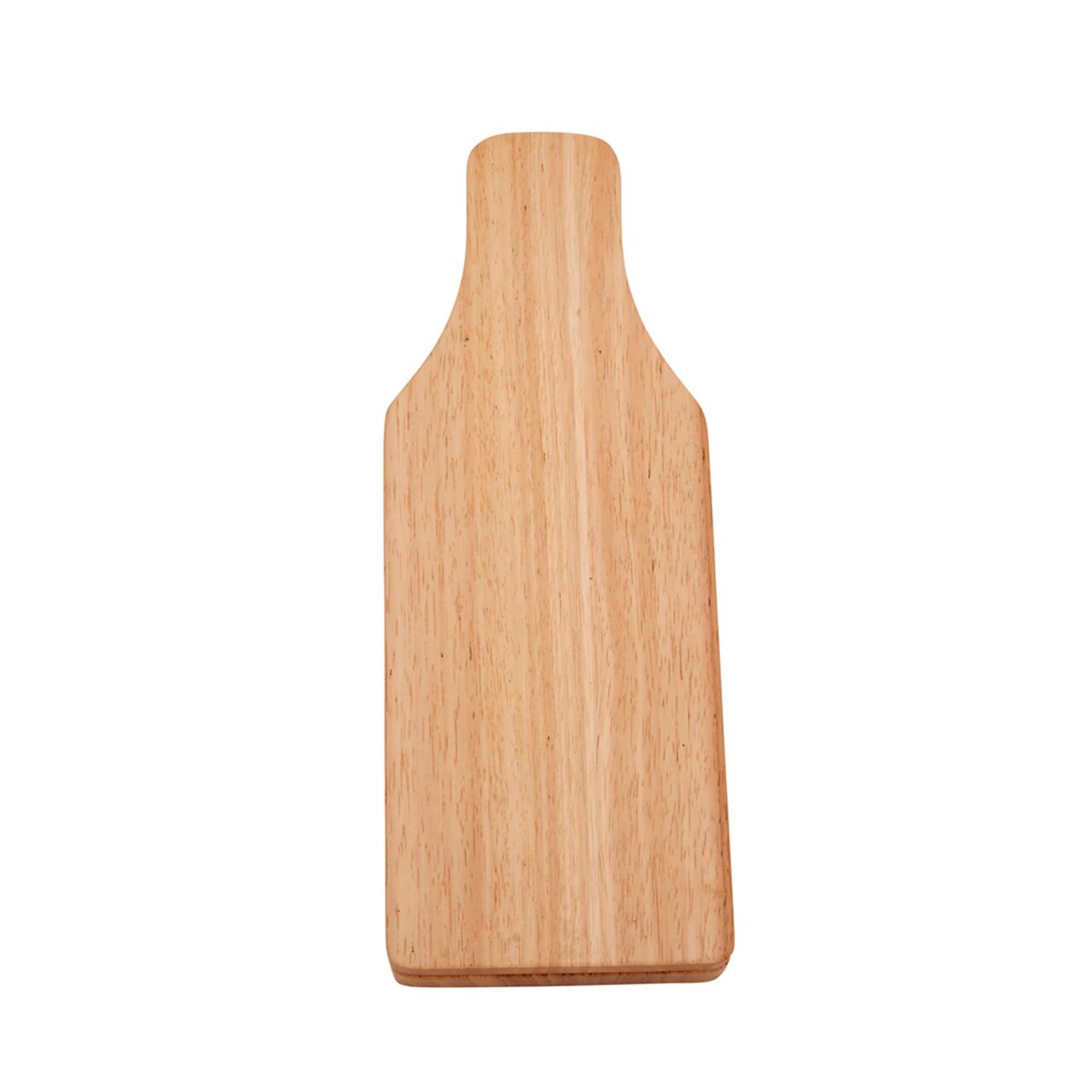 Contemporary Home Living 13" Bottle Shaped Wooden Cheese Board With 3 Cheese Tools